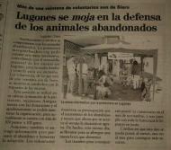 Lugones se moja en la defensa de los animales abandonados